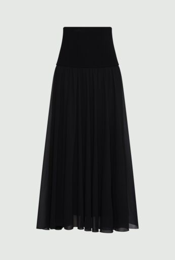 Drop Waist Long Skirt