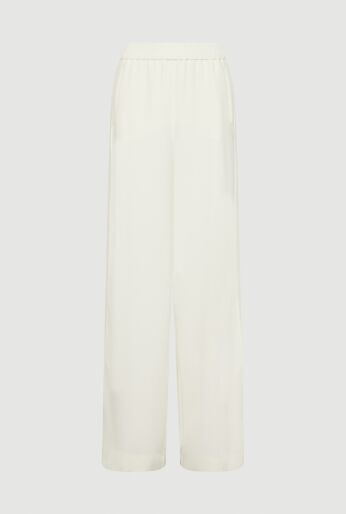 Satin Wide-Leg Trousers