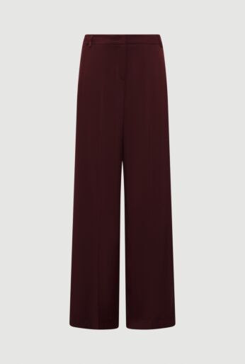 Satin  Blend Wide-Leg Trousers