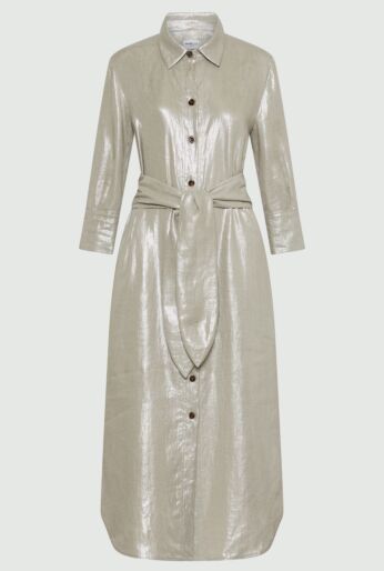 Marella Shirt Collar Long Dress