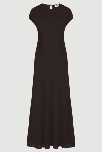 Gathered Jersey Maxi Dress