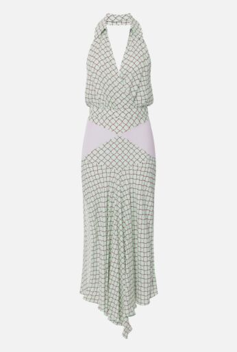 Geometric Print Midi Dress