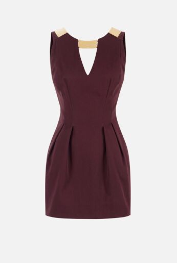Gabardine Mini Dress