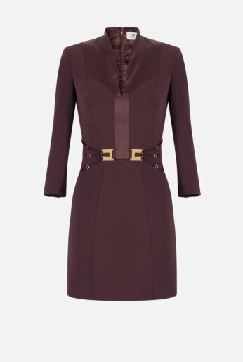 Double Crepe Mini Dress