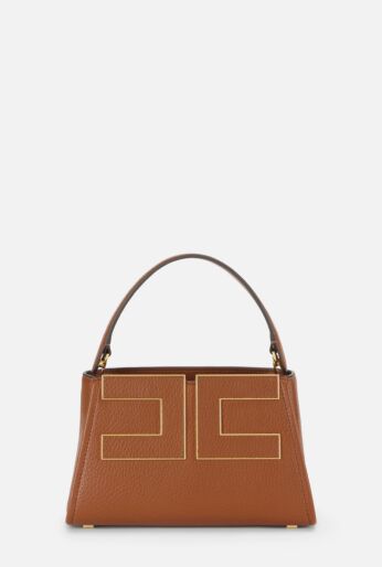 Top handle bag in eco leather