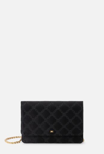 Small Shoulder Bag in Embroidered Satin