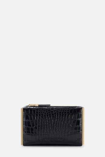 Clutch bag with zip