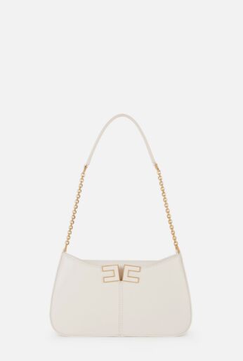 Shoulder Bag with Logo Clasp