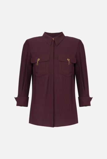 Blouse in viscose Georgette fabric