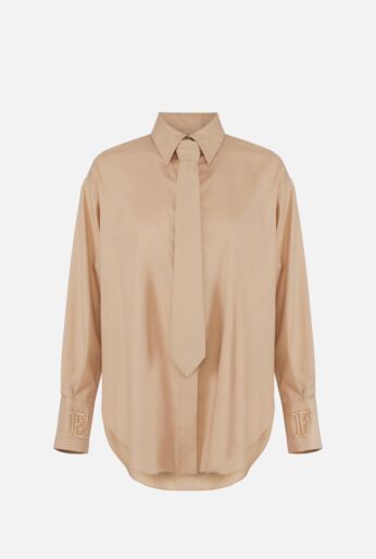 Cotton Tie-Detail Shirt