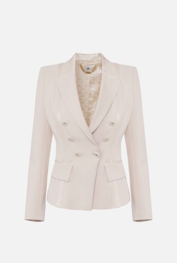 Crêpe Jacket with Satin 