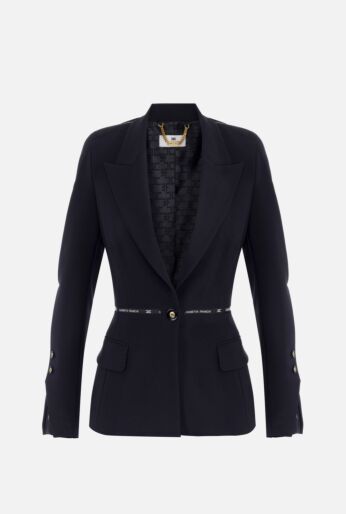Tailored Logo-Trim Jacket