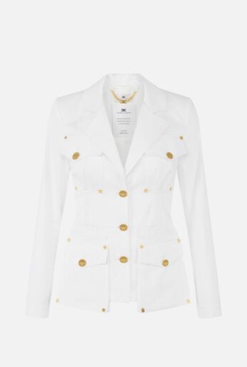 Structured  Gabardine Utility Jacket