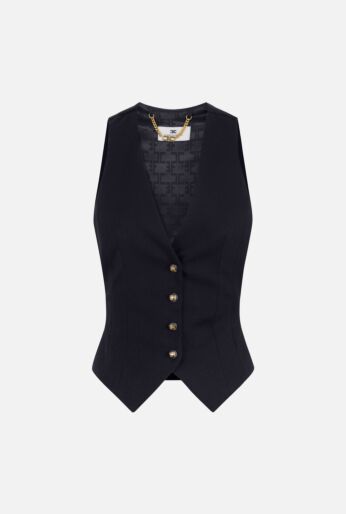 Tailored Waistcoat with Gold Buttons