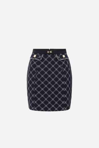 Geometric Print Mini Skirt