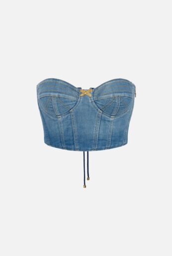 Structured Denim Bustier