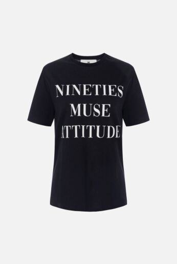 Cotton jersey T-shirt with lettering