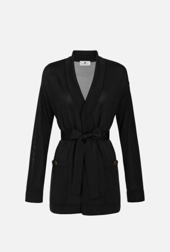 Viscose Belted Cardigan