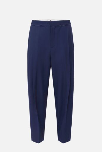 Pleated High-Waisted Trousers