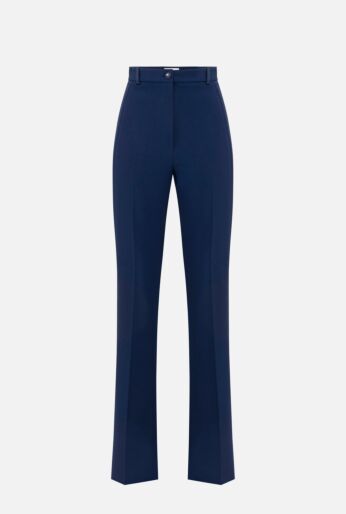 Crêpe Tuxedo Trousers with Satin Bands