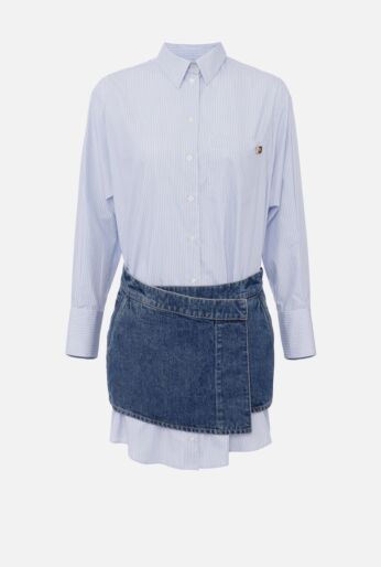 Elisabetta Franchi Denim Shirt Dress