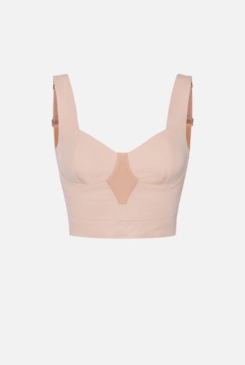 Top in bi-elastic fabric